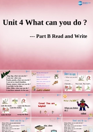 五年级英语上册 Unit4 What Can You Do课件4 人教PEP