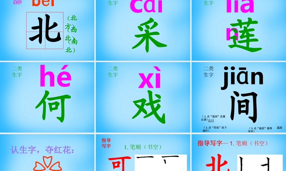 一年级语文上册《江南》课件6 苏教版-苏教版小学一年级上册语文课件
