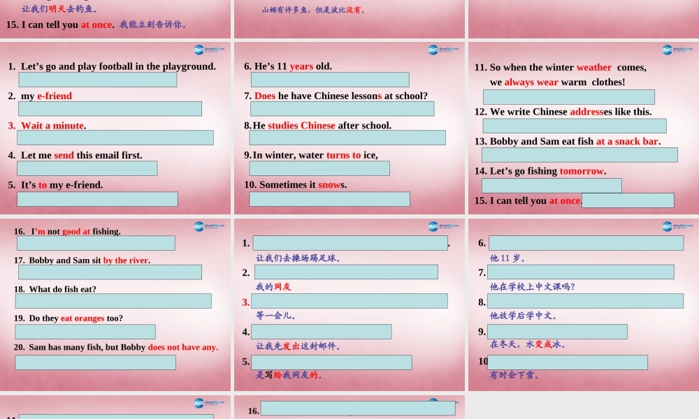 五年级英语上册 Unit6 My efriend课件 译林版