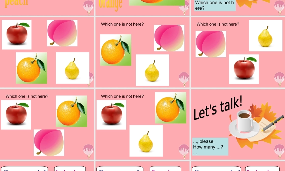 一年级英语上册 Unit 8 Apples please课件2 牛津上海版-牛津上海版小学一年级上册英语课件