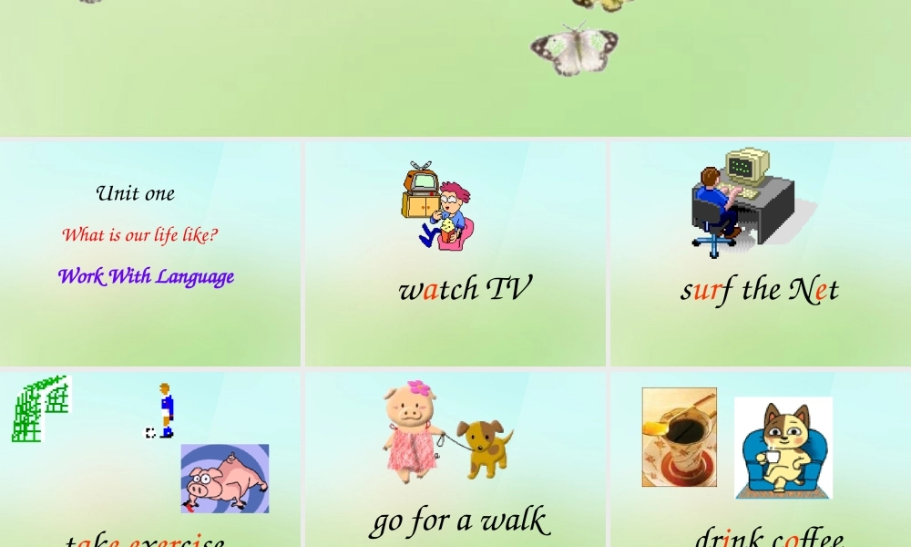 五年级英语上册《Module 1 Unit 1 What Is Our Life Like》课件1 广州版广州版小学五年级上册英语课件