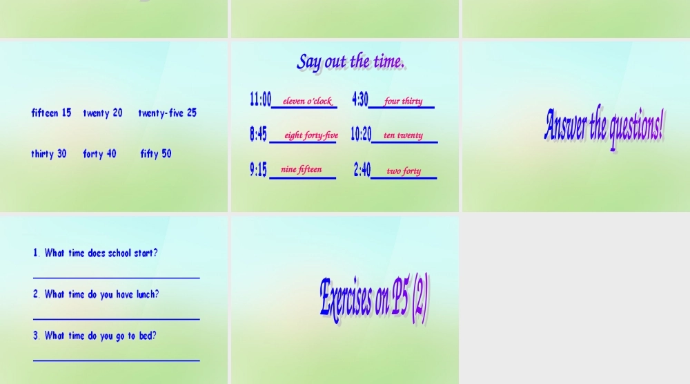 五年级英语上册《Module 1 Unit 1 What Is Our Life Like》课件2 广州版广州版小学五年级上册英语课件