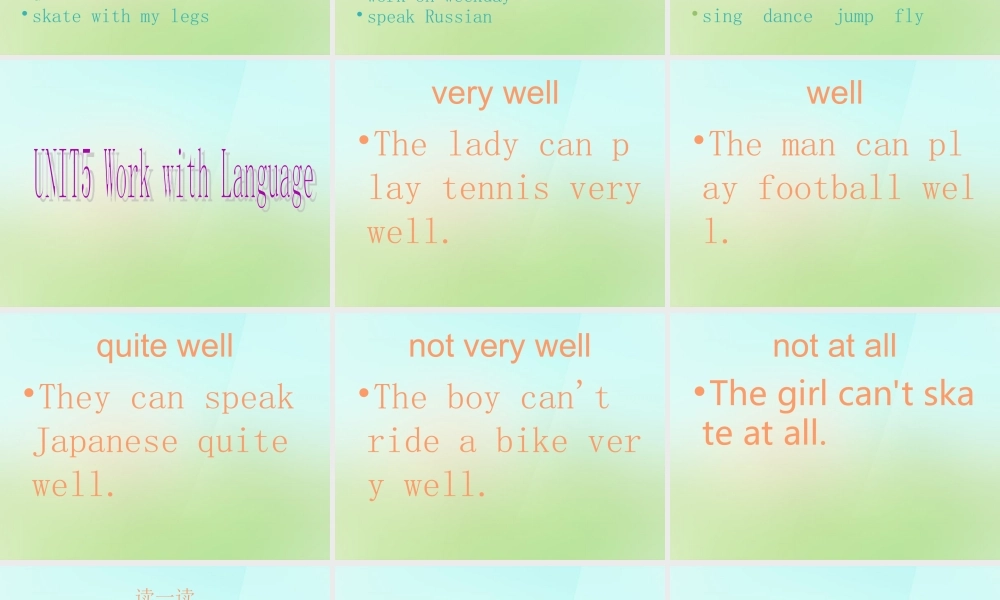 五年级英语上册《Module 2 Unit 5 What Can the Robot Do》课件1 广州版广州版小学五年级上册英语课件