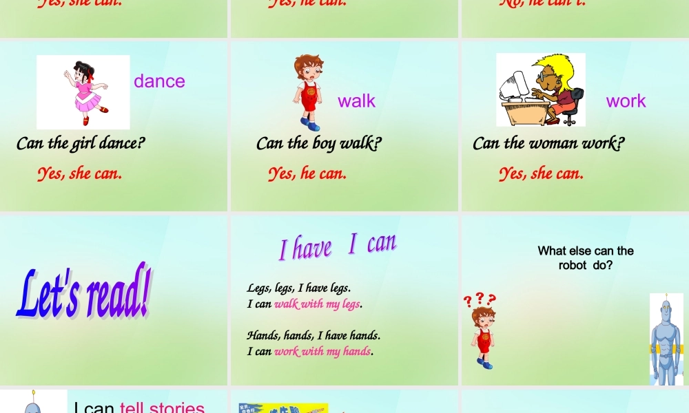 五年级英语上册《Module 2 Unit 5 What Can the Robot Do》课件2 广州版广州版小学五年级上册英语课件