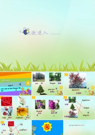 五年级英语上册《Module 3 Unit 7 Let’s Go to the Flower Show》课件1 广州版广州版小学五年级上册英语课件