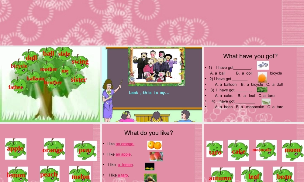 一年级英语上册 Unit 9（21）课件 沪教牛津版