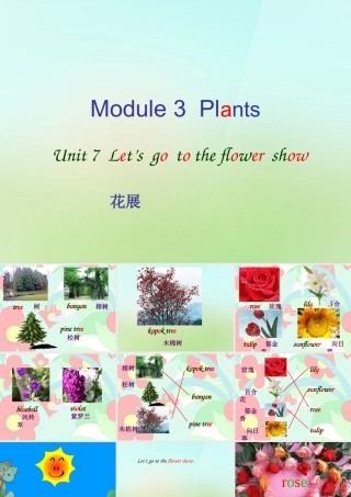 五年级英语上册《Module 3 Unit 7 Let’s Go to the Flower Show》课件3 广州版广州版小学五年级上册英语课件