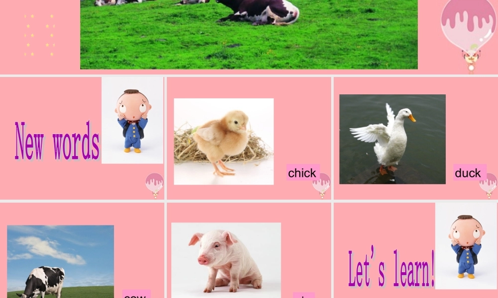 一年级英语上册 Unit 10 On the farm课件3 牛津上海版-牛津上海版小学一年级上册英语课件