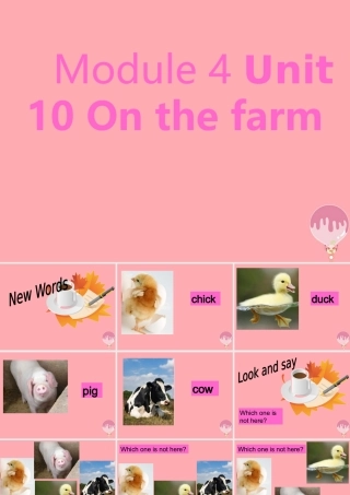 一年级英语上册 Unit 10 On the farm课件4 牛津上海版-牛津上海版小学一年级上册英语课件