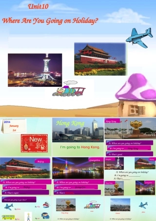 五年级英语上册《Module 4 Unit 10 Where Are You Going on Holiday》课件1 广州版广州版小学五年级上册英语课件