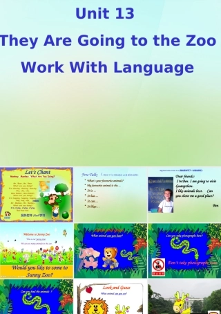 五年级英语上册《Module 5 Unit 13 They Are Going to the Zoo》课件1 广州版广州版小学五年级上册英语课件