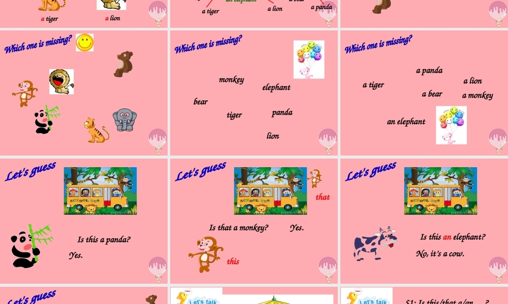 一年级英语上册 Unit 11 In the zoo课件1 牛津上海版-牛津上海版小学一年级上册英语课件