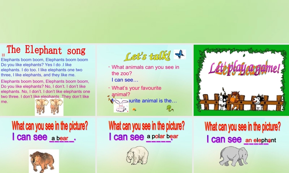 五年级英语上册《Module 5 Unit 13 They Are Going to the Zoo》课件2 广州版广州版小学五年级上册英语课件