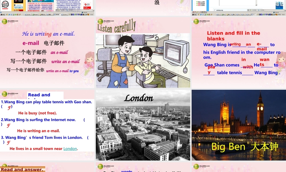 五年级英语下册 Unit4 An English friend课件 苏教牛津版