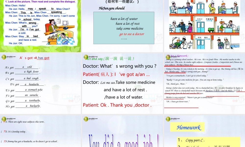 五年级英语下册 Unit5 Review and check课件（1） 苏教牛津版