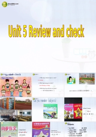 五年级英语下册 Unit5 Review and check课件（1） 苏教牛津版