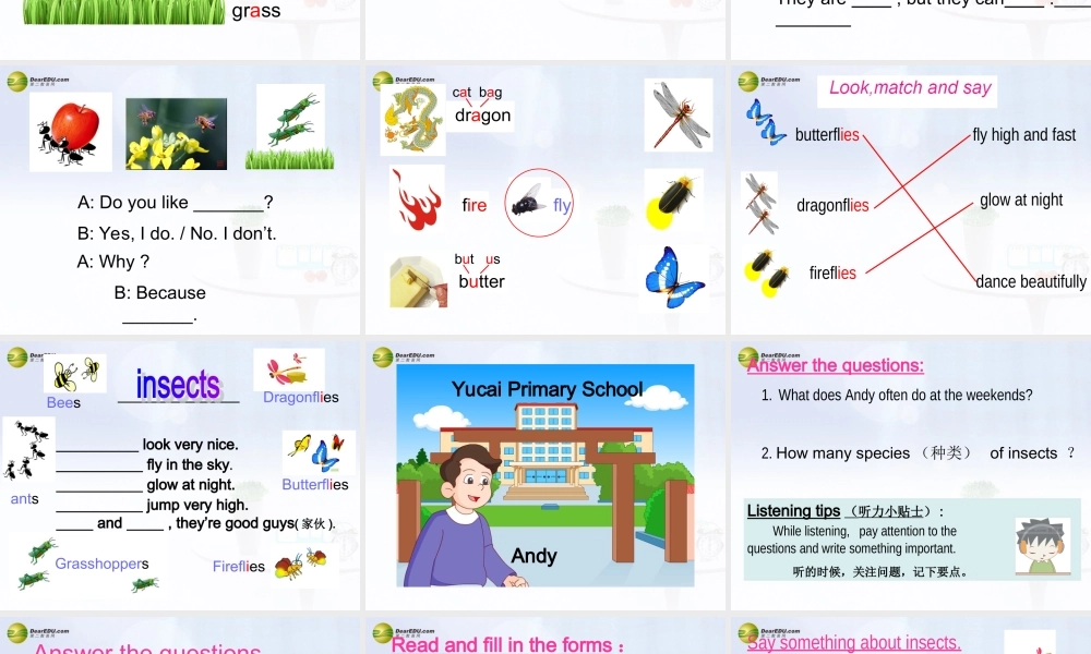 五年级英语下册 Unit8 At the weekends课件 苏教牛津版