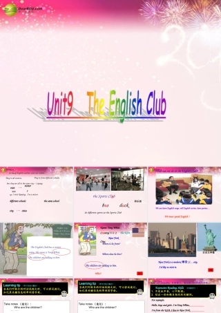 五年级英语下册 Unit9 The English Club A课件 苏教牛津版
