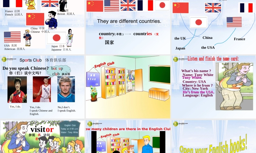 五年级英语下册 Unit9 The English Club课件（1） 苏教牛津版