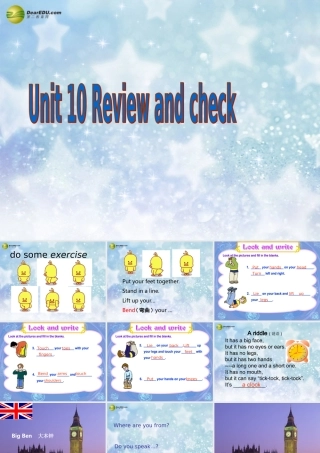 五年级英语下册 Unit10 Review and check课件 苏教牛津版
