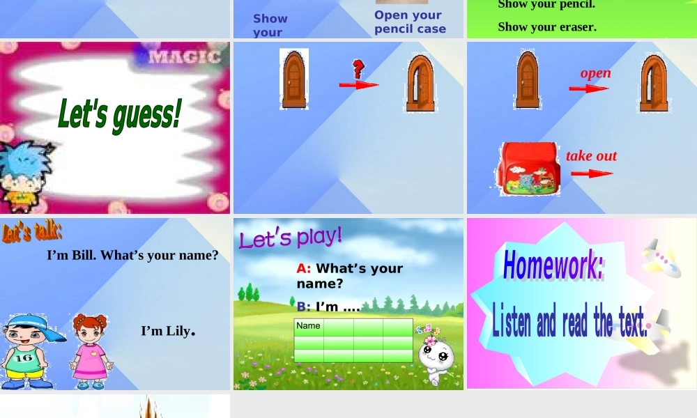 一年级英语上册《Unit 1 School》（Lesson 4）课件 人教新起点-人教新起点小学一年级上册英语课件