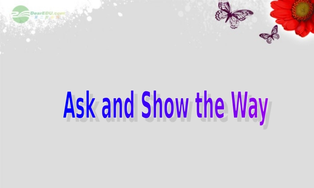 小升初英语知识点专项复习 专题六 交际用语 问路、指路课件