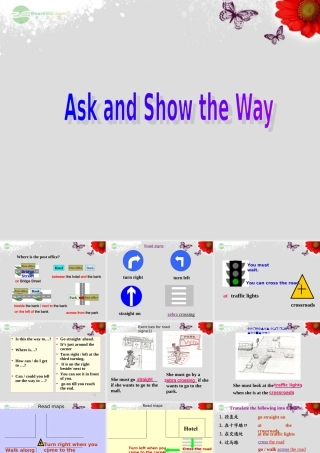 小升初英语知识点专项复习 专题六 交际用语 问路、指路课件