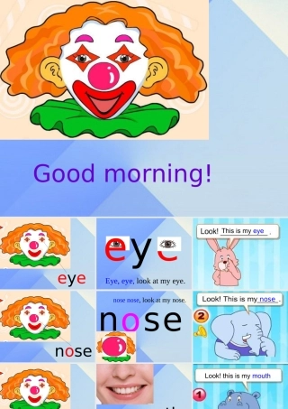 一年级英语上册《Unit 2 Face》课件 人教新起点-人教新起点小学一年级上册英语课件