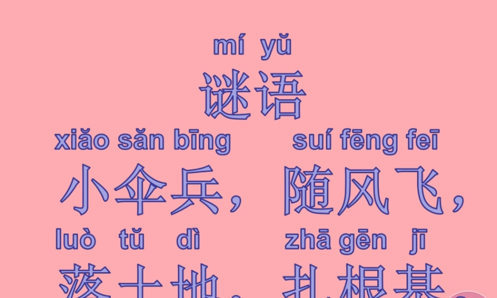 一年级科学上册 第6课 观察蒲公英课件1 冀教版-冀教版小学一年级上册自然科学课件