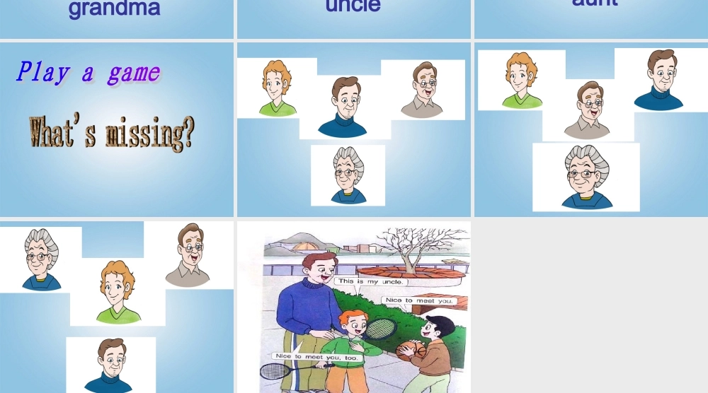 一年级英语下册 1B Unit3 Nice to meet you课件 苏教牛津版