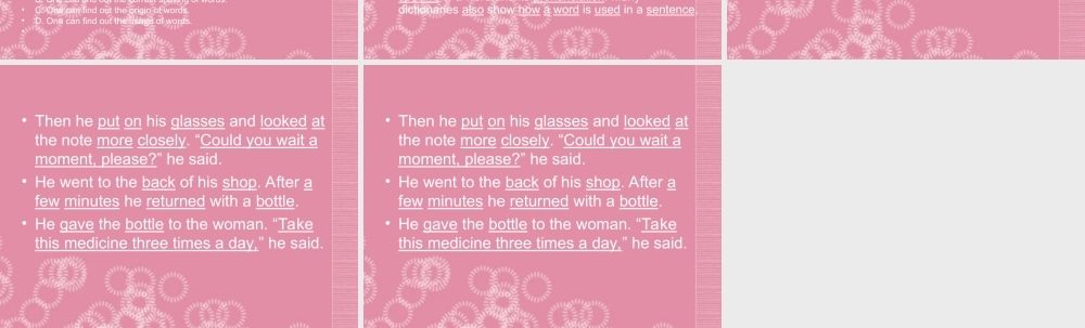 一年级英语下册 dUnit 2 Dictionary课件 重大版