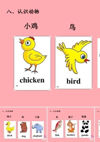 一年级科学上册 第8课 认识动物课件 冀教版-冀教版小学一年级上册自然科学课件