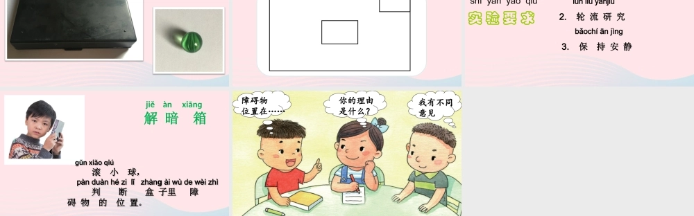 一年级科学上册 第8课《暗箱里的秘密》课件 苏教版-苏教版小学一年级上册自然科学课件