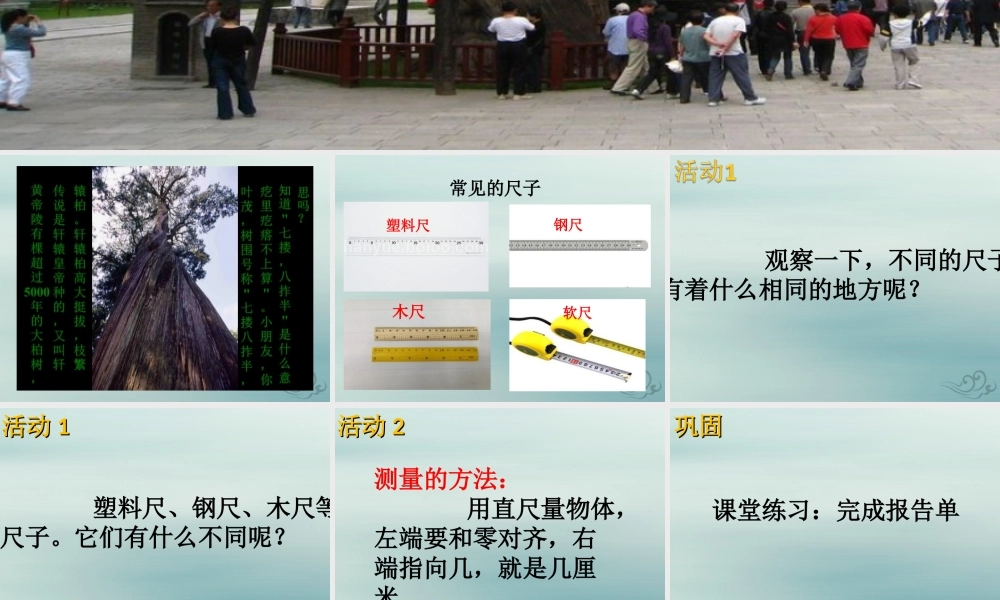 一年级科学上册 第三单元 我们的文具 10 常见的尺子课件3 （新版）粤教版-（新版）粤教版小学一年级上册自然科学课件