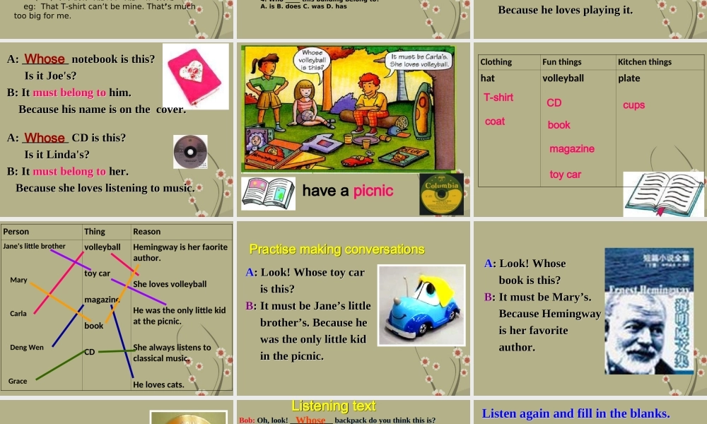 一年级英语下册 Module 3 Unit 1(4)课件 外研版