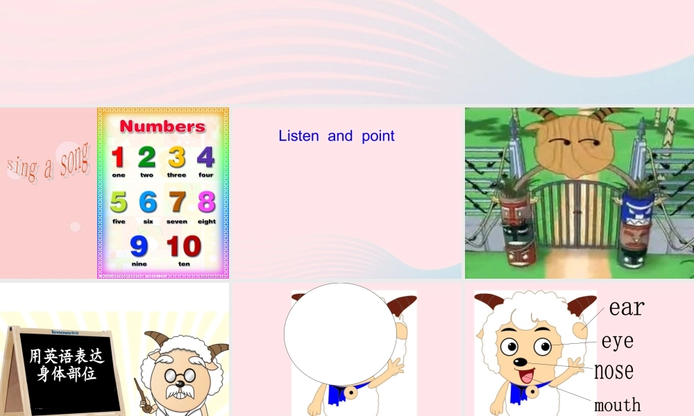 一年级英语下册 Module 4 Unit 1 This is my head课件1 外研版（一起）-外研版小学一年级下册英语课件