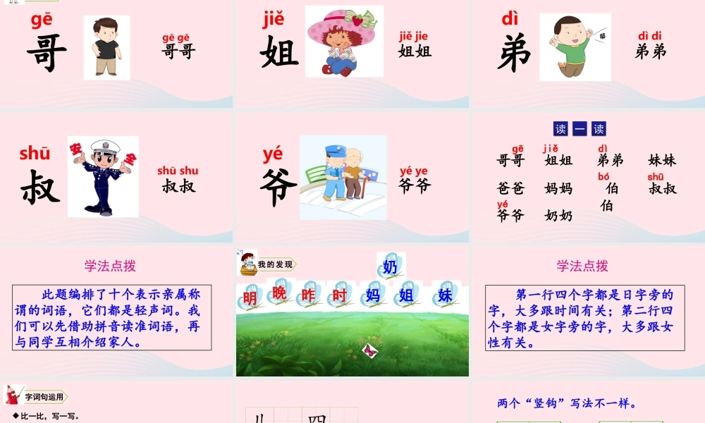 一年级语文上册 课文 3 语文园地七课件