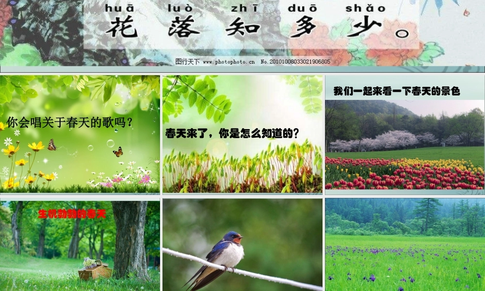 一年级科学上册 第四单元 四季 13 温暖的春天课件 （新版）粤教版-（新版）粤教版小学一年级上册自然科学课件