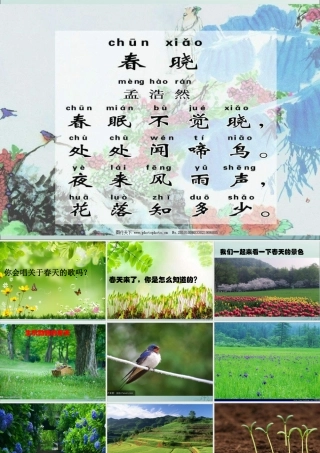 一年级科学上册 第四单元 四季 13 温暖的春天课件 （新版）粤教版-（新版）粤教版小学一年级上册自然科学课件