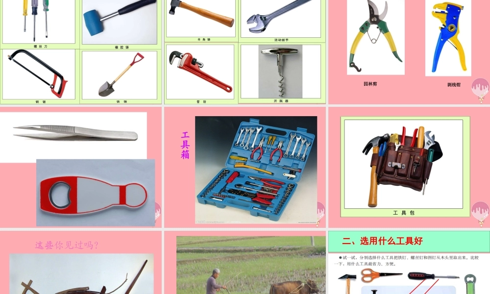 一年级科学上册 第五单元 第2课 其他常见工具课件 湘科版-人教版小学一年级上册自然科学课件