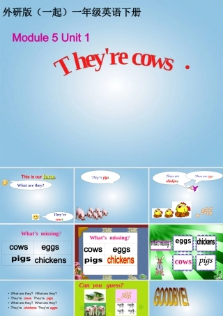 一年级英语下册 Module 5 Unit 1(2)课件 外研版（一起）
