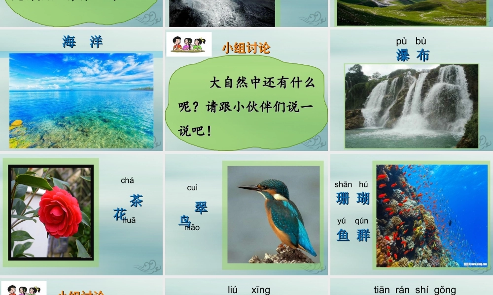 一年级科学上册 第一单元 认识大自然 1 走进大自然课件3 （新版）粤教版-（新版）粤教版小学一年级上册自然科学课件