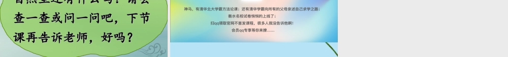 一年级科学上册 第一单元 认识大自然 1 走进大自然课件3 （新版）粤教版-（新版）粤教版小学一年级上册自然科学课件