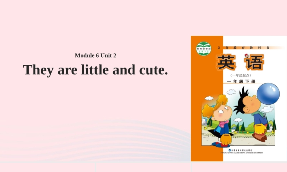 一年级英语下册 Module 6 unit 2 they're little and cute课件1 外研版（一起）-外研版小学一年级下册英语课件