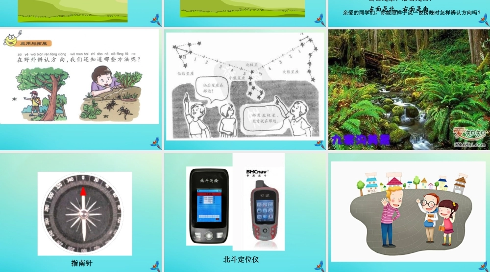 一年级科学下册 2 太阳和月亮 5 太阳与方向课件 冀人版-人教版小学一年级下册自然科学课件