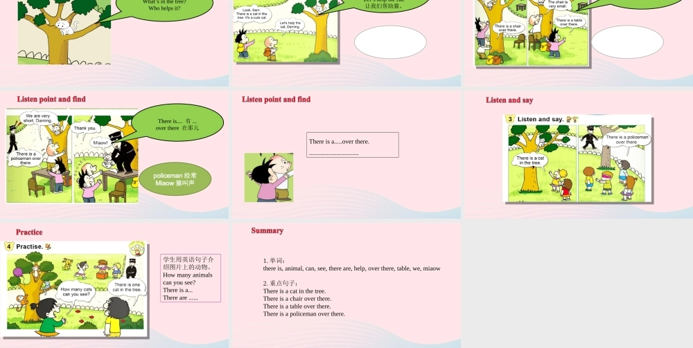 一年级英语下册 Module 7 Unit 1 There is a cat in the tree课件 外研版（一起）