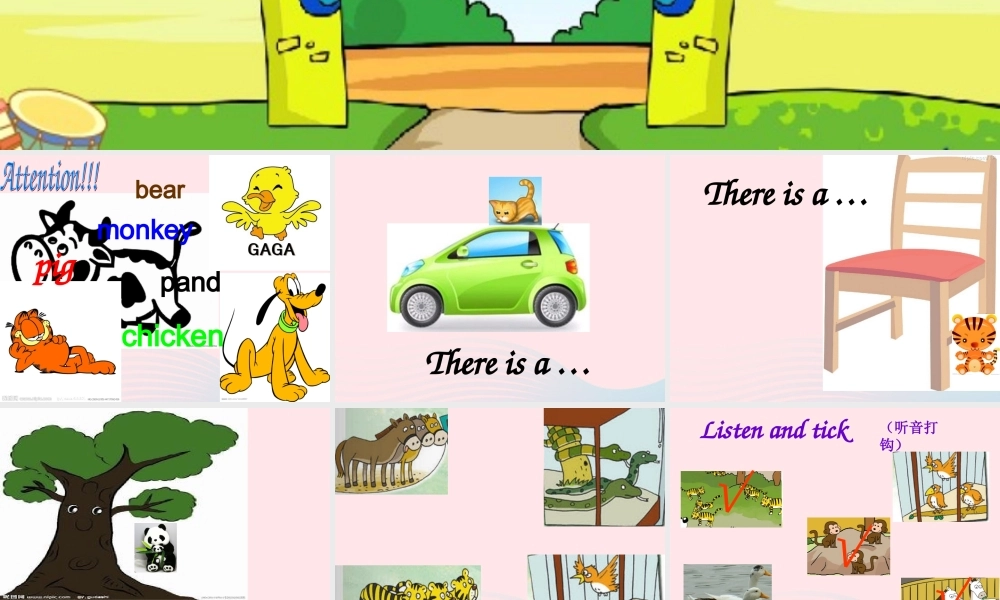 一年级英语下册 Module 7 Unit 2 There are three brown monkeys课件 外研版（一起）-外研版小学一年级下册英语课件