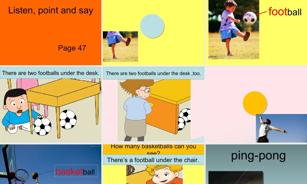 一年级英语下册 Module 8 Unit 2 There are two footballs under my desk课件 外研版（一起）-外研版小学一年级下册英语课件