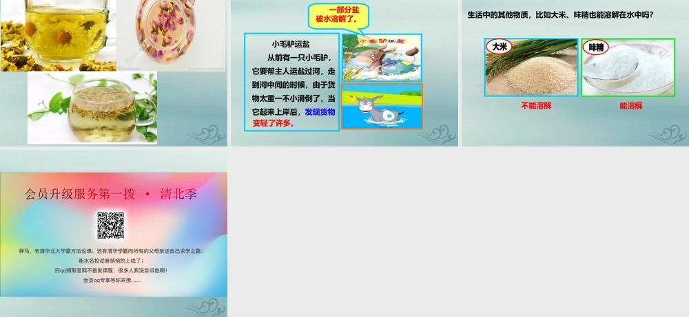 一年级科学下册 第1单元 水和空气 2 往水中加点东西课件3 （新版）粤教版-（新版）粤教版小学一年级下册自然科学课件