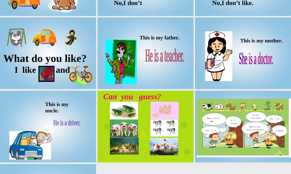 一年级英语下册 Rewiew Module Unit 1课件 外研版（一起）